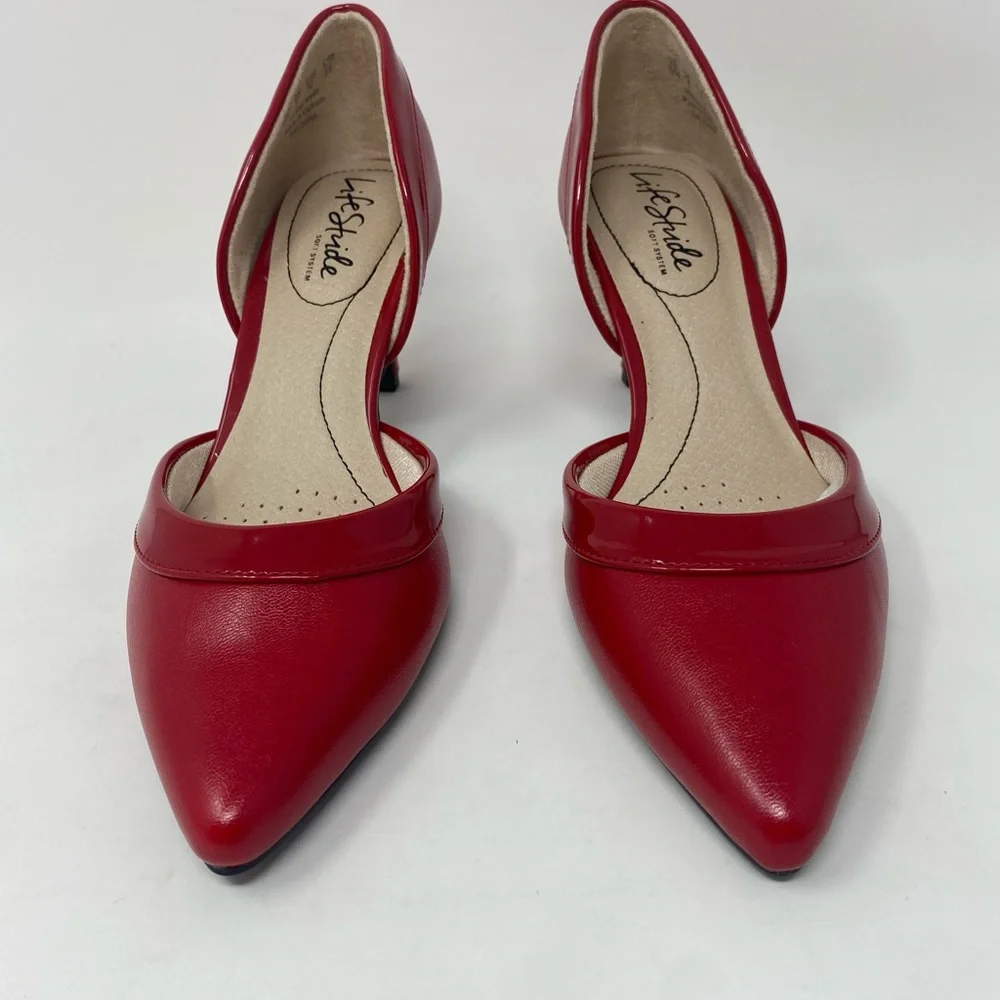 Lifestride Women’s Saldana Pump, Fire Red - Picture 5 of 6